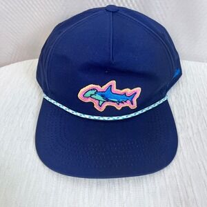 NWOT: Chubbies The Navy Shark Hammerhead Cord Hat Baseball Cap (E659)